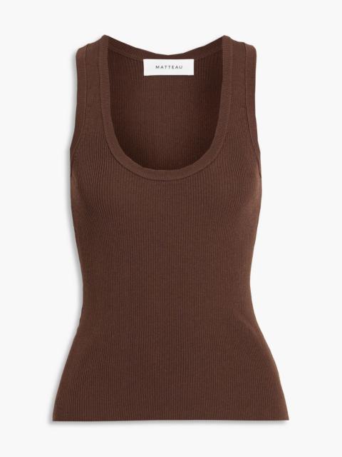 MATTEAU Ribbed-knit tank