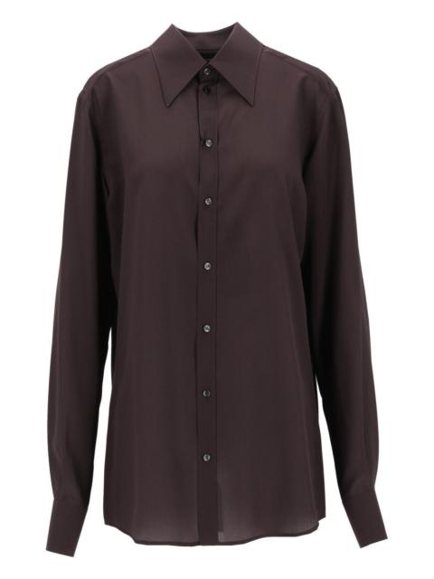 Dolce & Gabbana Dolce & Gabbana Men Shirt In Silk Crêpe De Chine