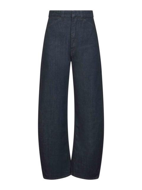Lemaire Blue denim High Waisted Curved jeans