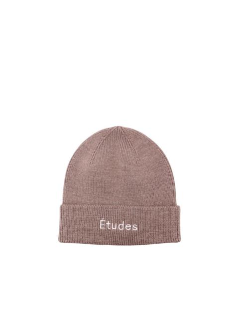 Étude Edutes Beanie Knitted Logo Embroidered