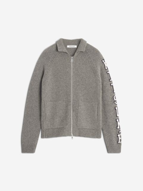 Maison Kitsuné COLLEGE KNITTED WOOL JACKET