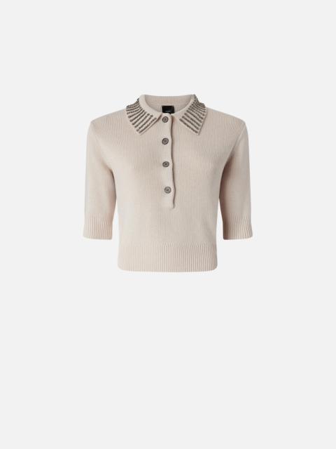 PINKO POLO-STYLE SWEATER