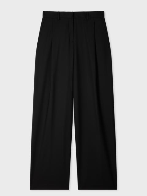Paul Smith Women's A Suit To Travel In - Black Pleated Wide Leg Trousers