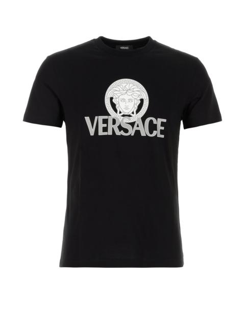 VERSACE Black cotton t-shirt