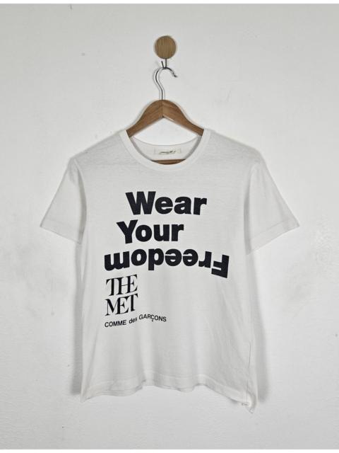 Comme Des Garçons Comme des Garçons CDG Wear your Freedom The Met tee shirt