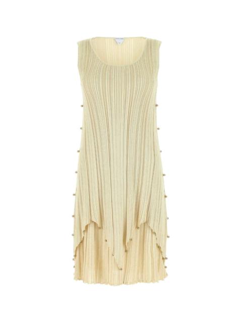 Bottega Veneta Gold Polyester Blend Dress