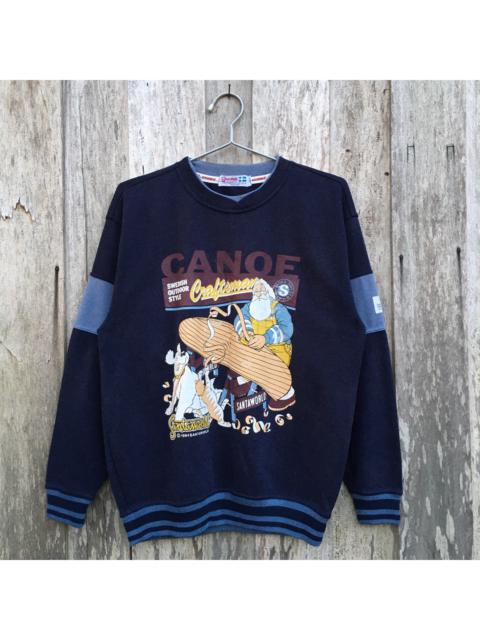 Other Designers Vintage - Santaworld Swedish Outdoor Style Canoe Crewneck Sweatshirt