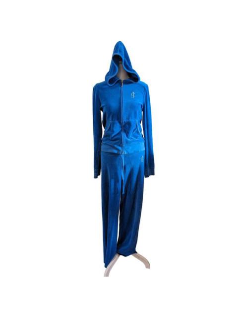 Other Designers Y2K Juicy Couture Blue Low Rise Terry Cloth Tracksuit Small