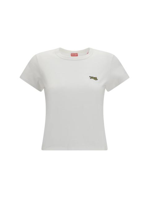 KENZO Kenzo Jumping Tiger Embroidered T-shirt Off White