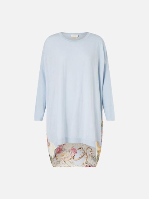 CAMILLA LONG SLEEVE JUMPER WITH PRINT BACK