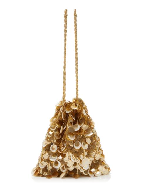 LIZZIE FORTUNATO Gala Sequined Bag gold
