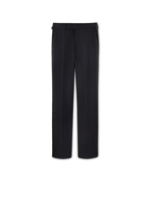 TOM FORD BLACK MOHAIR O'CONNOR EVENING TROUSERS