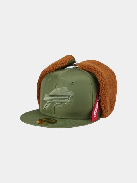ALPHA INDUSTRIES BUFFALO BILLS X ALPHA X NEW ERA 5950 DOG EAR CAP (GREEN)
