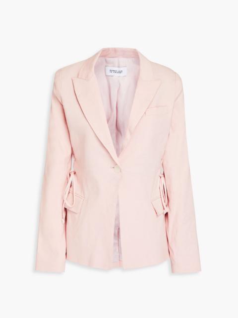 DEREK LAM 10 CROSBY Rhonda lace-up linen-blend blazer