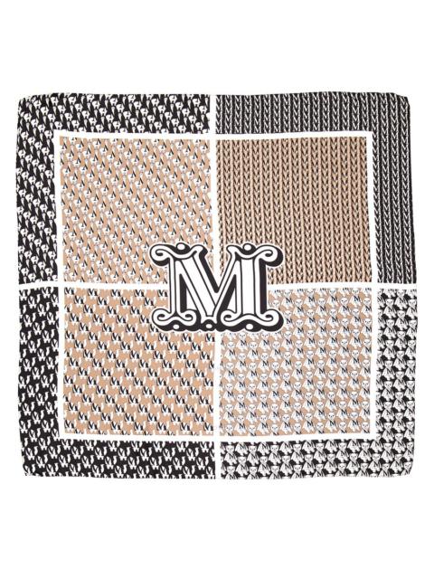 Max Mara Carre Printed Silk Scarf