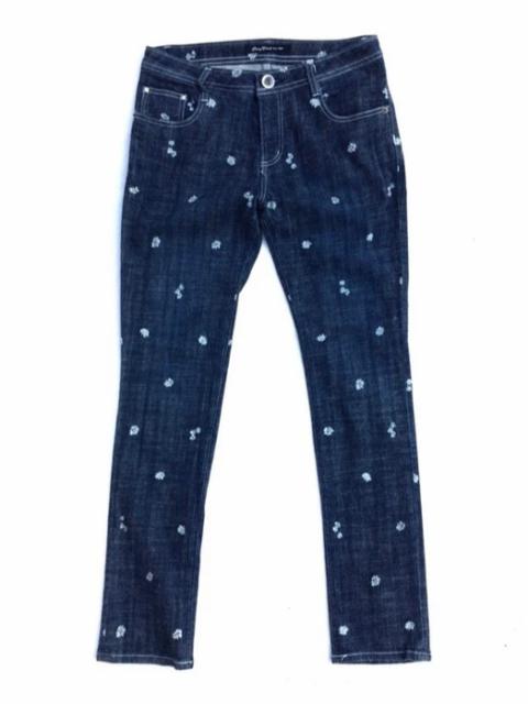 Other Designers Japanese Brand - Japanese Brand Sunny Cloud Overprinted Flower Denim Pant