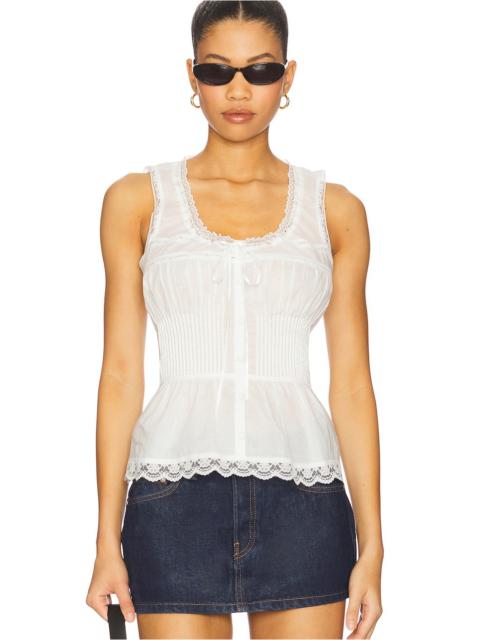 GUIZIO Lillie Pintuck Top