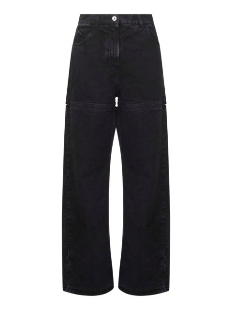 THE ATTICO The Attico Women Black Washed Denim Cut-Out Jeans