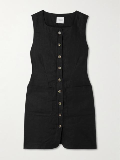 POSSE Emma Linen Mini Dress