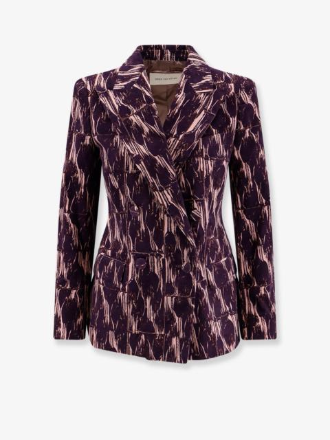 Dries Van Noten Beaura Corduroy Blazer