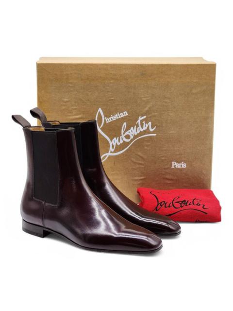 Christian Louboutin Christian Louboutin Roadie Calf Leather Boots- Burgundy - EU 41/ US 8 $1395