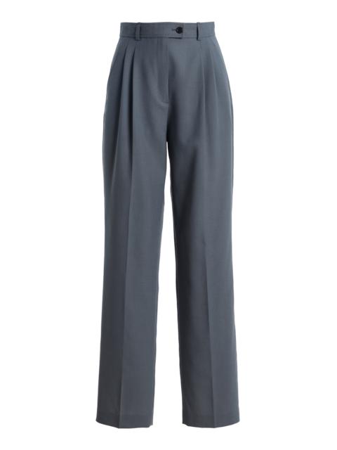 The Row Ragnar Wool Pants blue