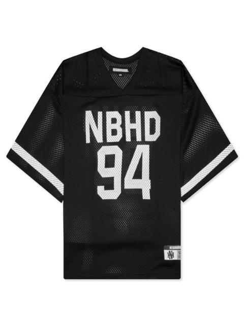 NEIGHBORHOOD HOCKEY S/S V NECK SHIRT - BLACK