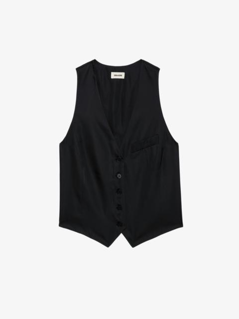 Zadig & Voltaire Emaux Satin Top