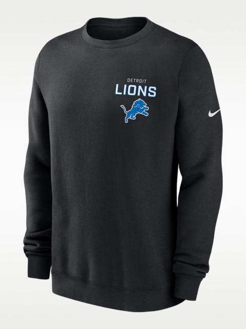 Nike Detroit Lions Draw Block Club Men's Nike NFL Pullover Crew