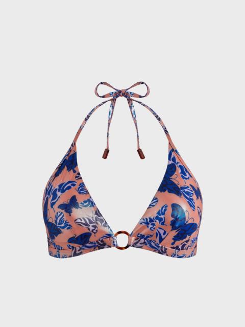 Vilebrequin Women Halter Bikini Top Disco Butterflly