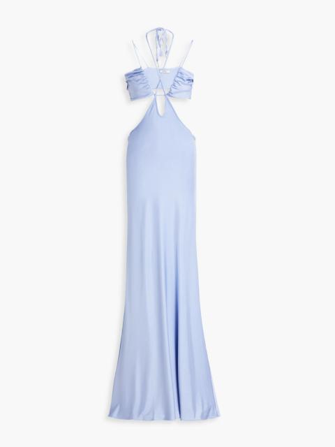 Other Designers Genesis cutout stretch-satin jersey gown