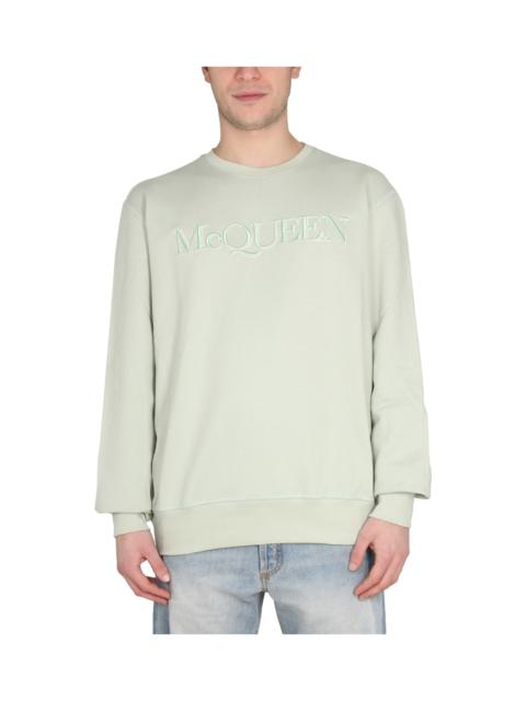 Alexander McQueen Sweatshirt With Logo Embroidery