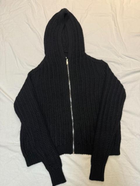 Rick Owens Rick Owens FW24 Black Cashmere Hoodie Sweater