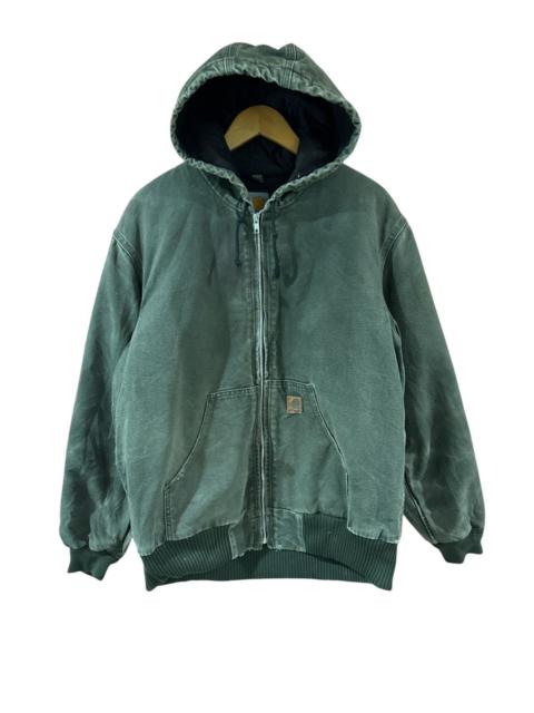 Carhartt Vintage Carhatt Green Active Jacket Hoodie