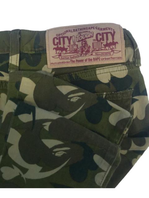 A BATHING APE® RARE Bape A Bathing Ape Casual Pants Camouflage