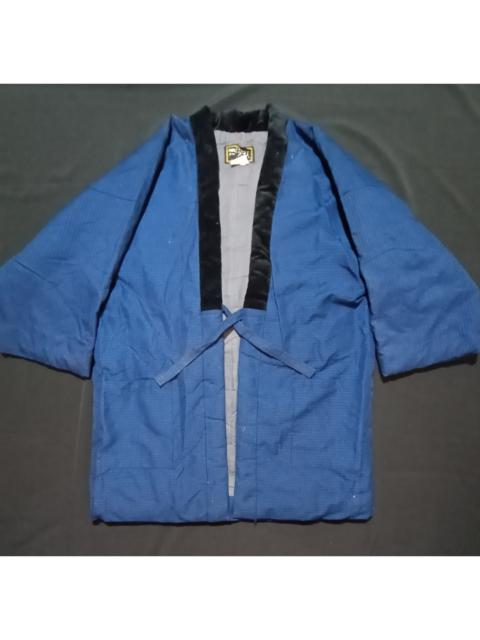 Other Designers Very Rare - Kimono Hanten Padded Haori Blue Cardigan Happi Jacket