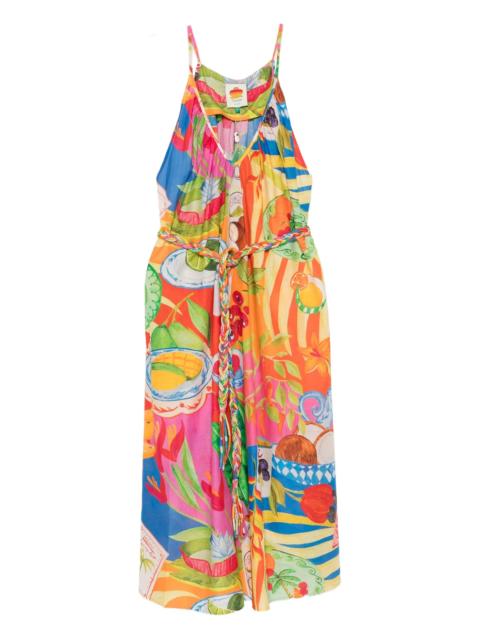 FARM RIO printed midi dress