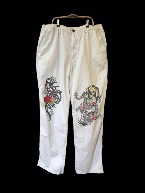 Other Designers Japanese Brand - Japanese Amore Puro Sukajan Fashion Dragon Pants