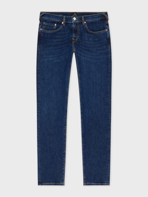Paul Smith Tapered-Fit Dark-Wash Organic Vintage Stretch Jeans