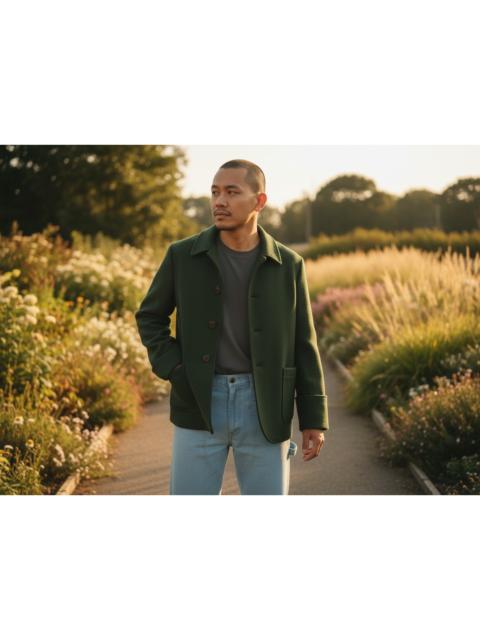 (A/T) ATSURO TAYAMA Wool  Green Coats/Blazer Size S