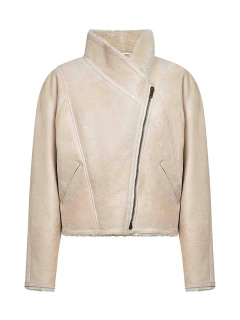 Isabel Marant Isabel Marant Women Ecru Lamb Shearling Blondine Jacket