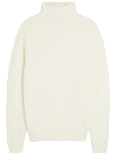 SLOWEAR Slowear Chunky Cable-knit Roll-neck Wool Jumper