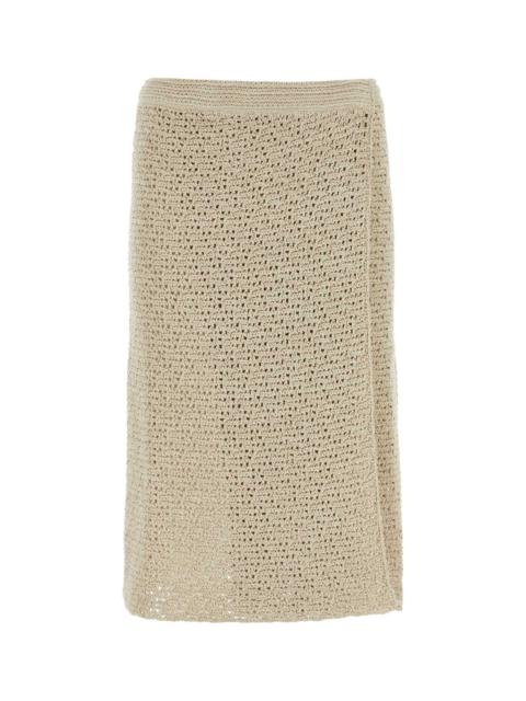 Bottega Veneta Bottega Veneta Women Sand Crochet Skirt