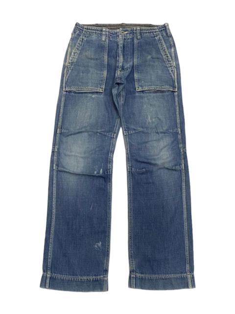 BAGGY DENIM RAW-TEX UNITED ARROWS HELMUT LANG STYLE