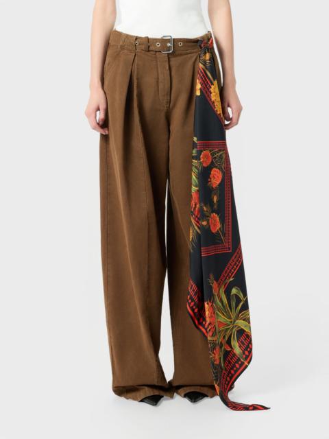 Blumarine VISCOSE TWILL FOULARD WITH LOGO PRINT