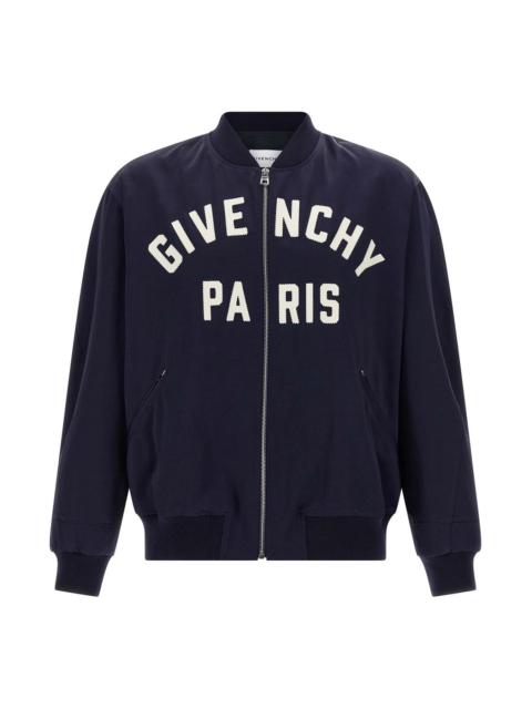 Givenchy Givenchy Men Logo Bomber Jacket