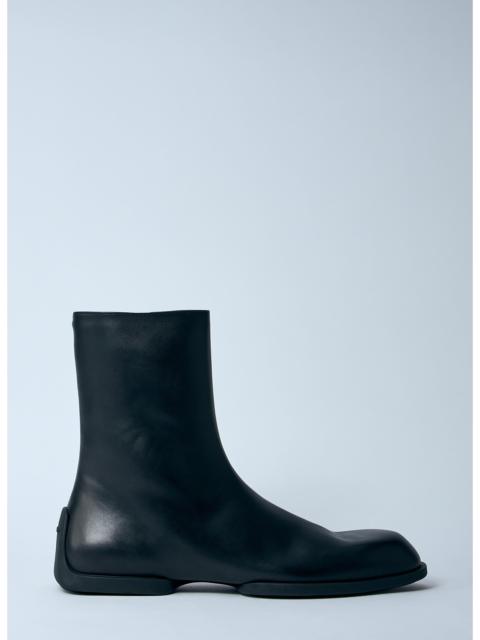 Jil Sander Men Leather Zip-Up Ankle Boot