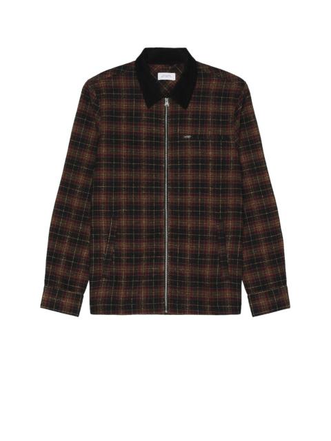 SATURDAYS NYC Ryan Zip Front Flannel Shirt