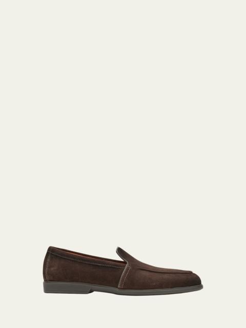 Santoni Men's Malibu Suede Slip-On Sport Loafers