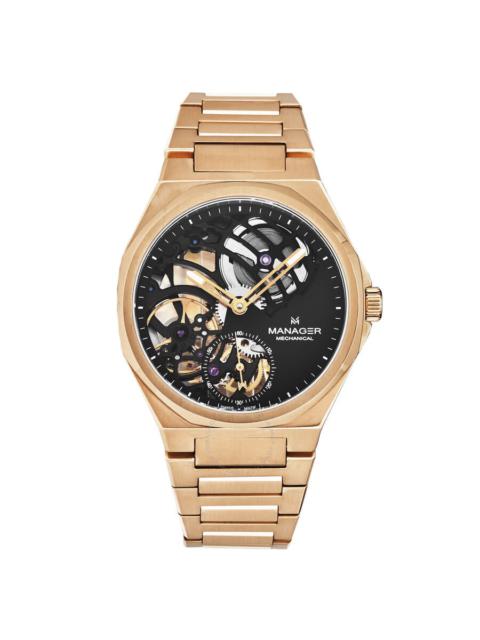 Other Designers Manager Revolution Hand Wind Black Dial Men's Watch MAN-RM-09-RM